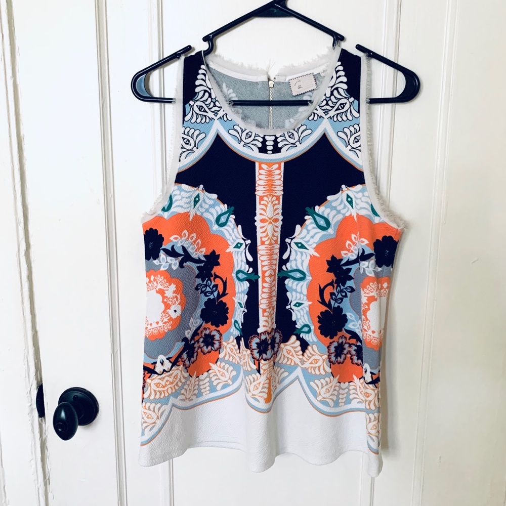 Anthropologie Patterned Tank Top